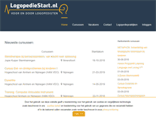 Tablet Screenshot of logopediestart.nl